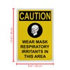 OSHA Wear Mask Respiratory Sign, 8.5 x 11 in" OSHA