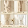 No Drill Magnetic Curtain Tiebacks, 2 Pcs Elegant Pearl Bow