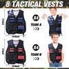 Sosation 8 Sets Kids Tactical Vest Compatible with Nerf Party