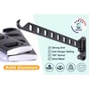 SKIKEN Swing Arm Clothes Hanger Rack Wall Mount, Laundry Room