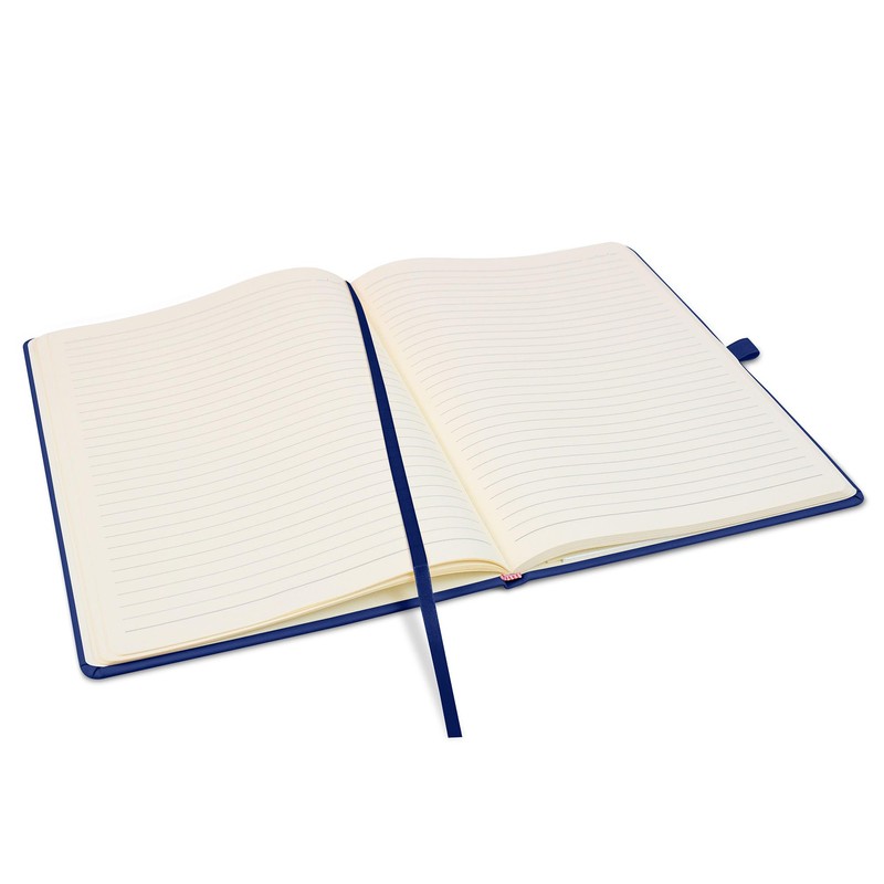 Notes London Eco A4 Notebook with Lined Pages, Pen Loop,