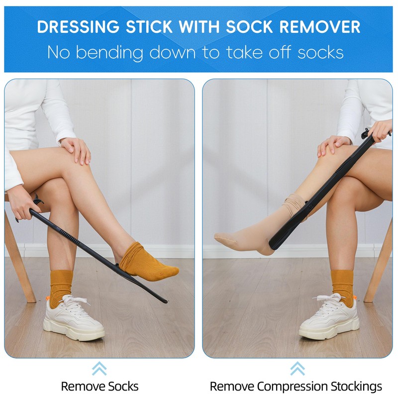 36 Inch Adjustable Long Handled Shoe Horn - Dressing Stick