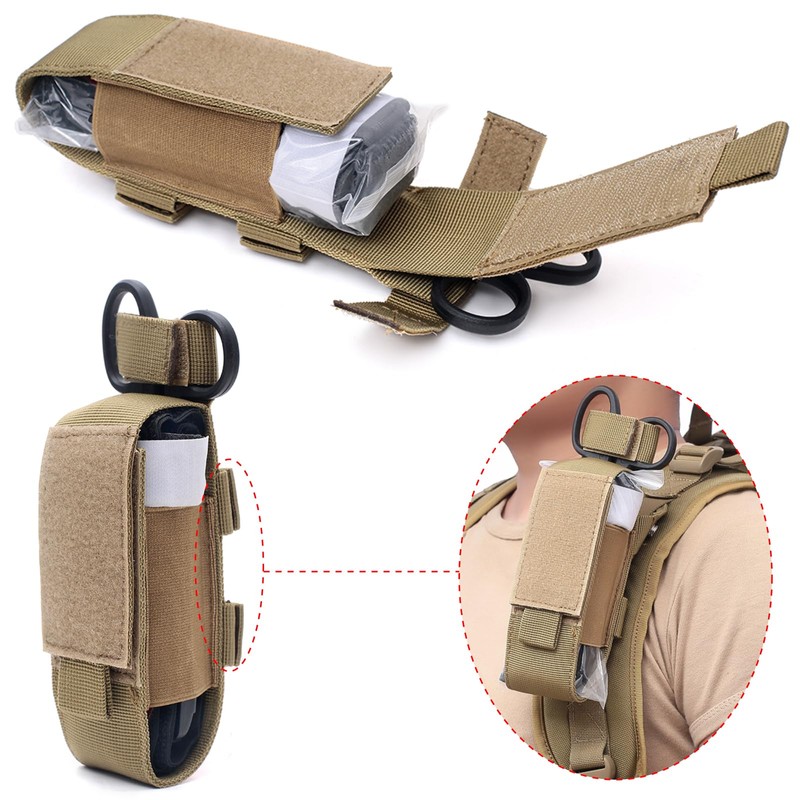 TRIWONDER Tactical Flashlight Pouch Flashlight Holster Case Molle Torch Holder