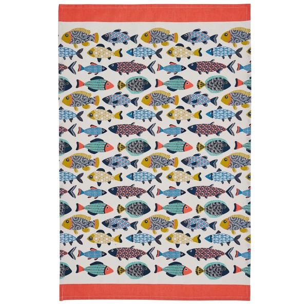 Ulster Weavers Aquarium Tea Towel, 100% Cotton - With Cute Multicoloured Fish Animal Design - Kitchen and Cooking Gifts for Bakers & Chefs - Homeware & Kitchenware Range