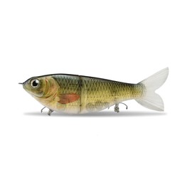 ODS Lure Slow Sinking Glide Bait with Fur Tail Lifelike Fishing Tackle for Trout Shad Bass Musky (Color C)
