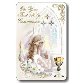 My First Holy Communion Keepsake Carry Case Bag with Hardback Missal and a Prayer Card/Book Mark. Perfect for a Girl's Special Day
