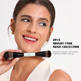 Jessup Brochas Maquillaje de Doble Punta para Base, Contorno y Sombras T502