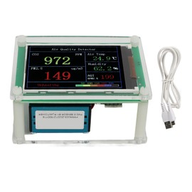 Air Quality Monitor Home Carbon Dioxide Detector High Accuracy Sensor Air Quality Detector for PM2.5 Temperature Humidity Testing