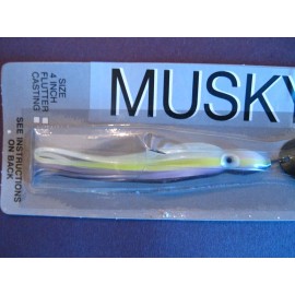 Mainliner 2 WHOLESALE Musky Pike Spoon 9"  " Black /Yellow Stripe " Squid fishing  lot #11