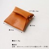 PORCO ROSSO Seamless Coin Case, Original Tochigi Leather, Made in