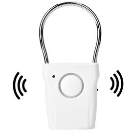 Door Handle Alarm Touch Sensor Vibration Triggered Home Security Alarm Security Button Portable Anti Theft Touch Input for Home Travel Bedroom 120 dB