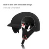 Motorcycle Half Helmet with Sun Visor Motorcycle Helmets for Men