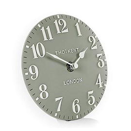 Thomas Kent Arabic Design Mantel Clock in Seagrass Green - 6" London