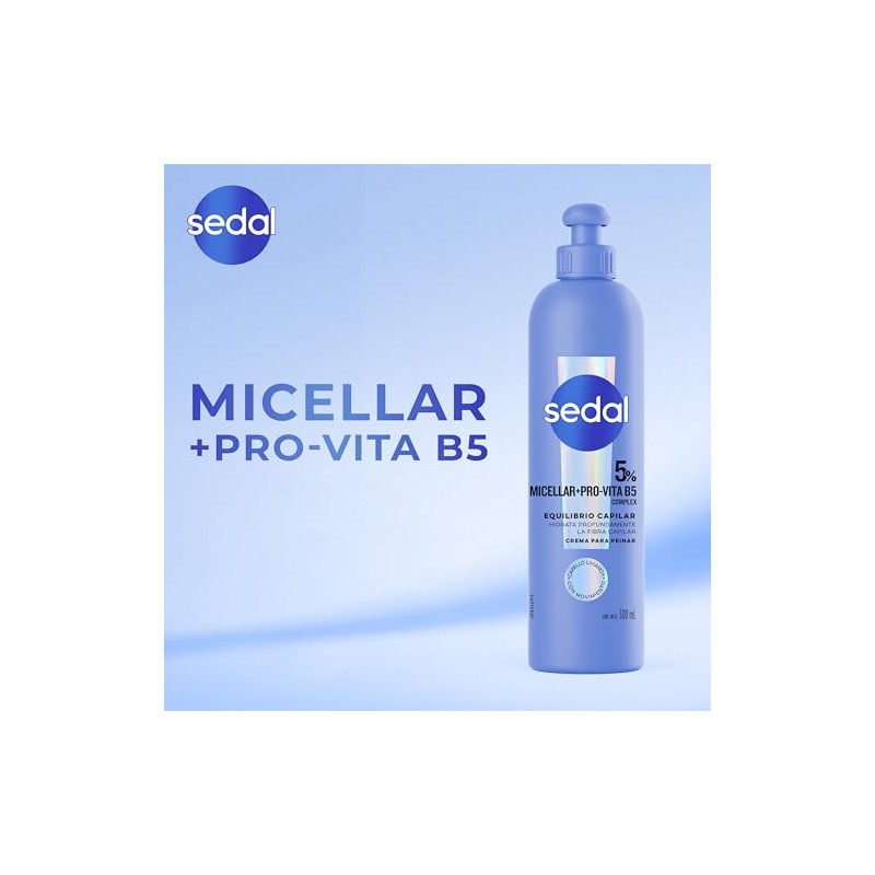 Crema para Peinar Sedal Hidra Micelar y Provitamina B5 300ml