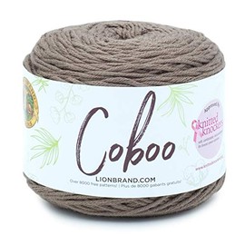 (1 Skein) Lion Brand Yarn Coboo Yarn, Taupe