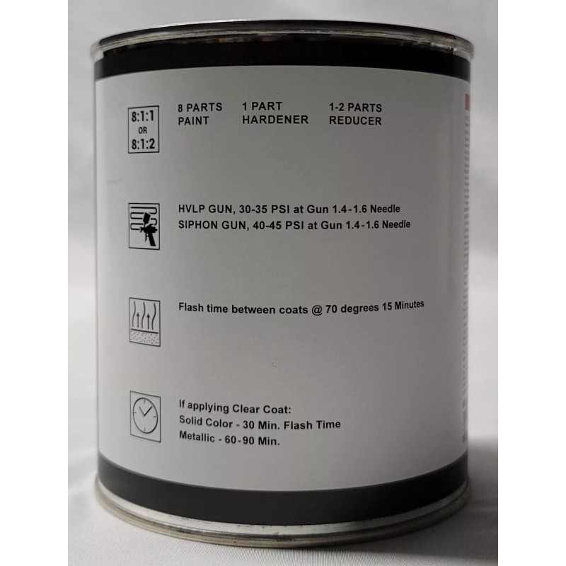 VISION AUTO PAINT # 1243 High Gloss Black Single Stage