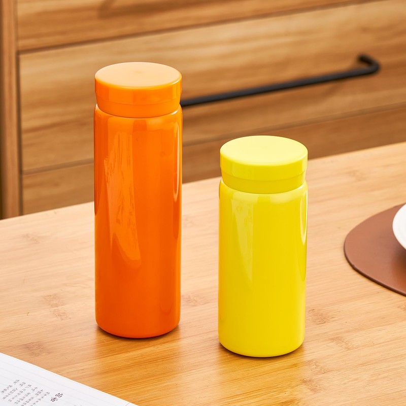 Small Flask, Cute Water Bottle, Vacuum Insulated Flask for Hot