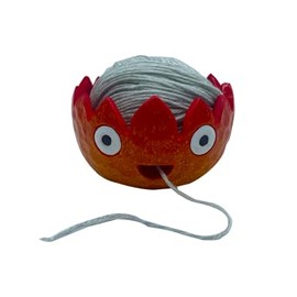 Flame Yarn Bowl with 9 Size Crochet Hooks