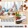 Zhehao 150 Pcs 8.39 Inches Steak Knife Sets Black Steak