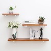 DOMI PRO 12inch/30cm Industrial White Thicken Floating Shelf Brackets Retro