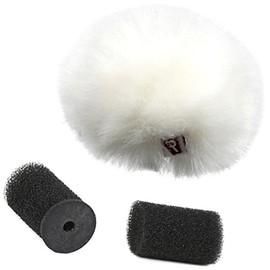 Rycote 065557 Windjammer for Ristretto Lavalier - White