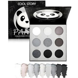 FUWEN 9 Colores Paletas de Sombras de Ojos, Sombra de Ojos Brillantes y Mate, Ahumadas Paletas de Sombras de Ojos, Aplicación Duradera y Sin Esfuerzo 