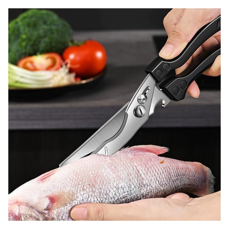 Frafuo Heavy Duty Kitchen Chicken Shears With Anti-Slip Handle &