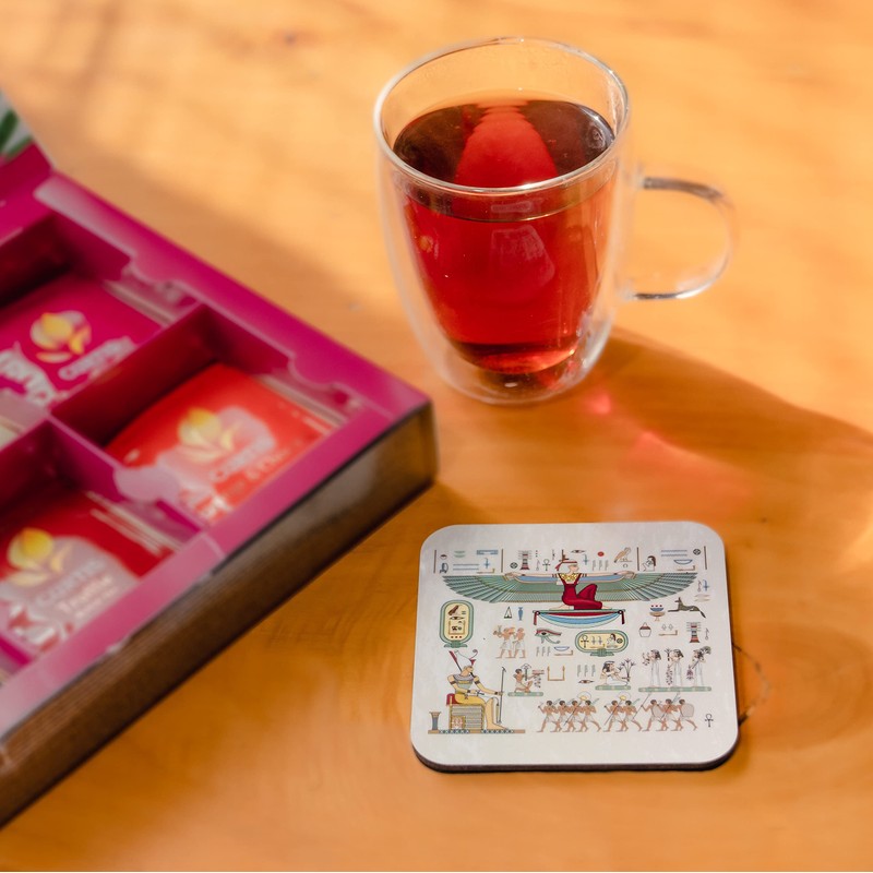 VEVMAX Premium AI Designed Coasters - Ideal for Hot Drinks