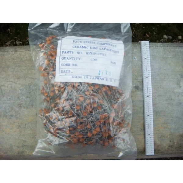 PACE ONE Bag 1000 pieces 330pf Ceramic Disc Capacitors by