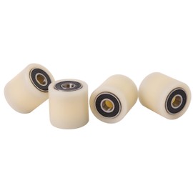 Smart Machines Pack of 4 Nylon Polyamide Wheels (30-30-8) 30mm Diameter 30mm Wide 8mm Bearing Precision Machined in EU