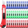 60 Pack Box Cutter Utility Knife Bulk 18 mm Wide