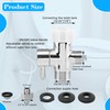Bidet T Adapter with Shut off Valve, Replacement Parts for