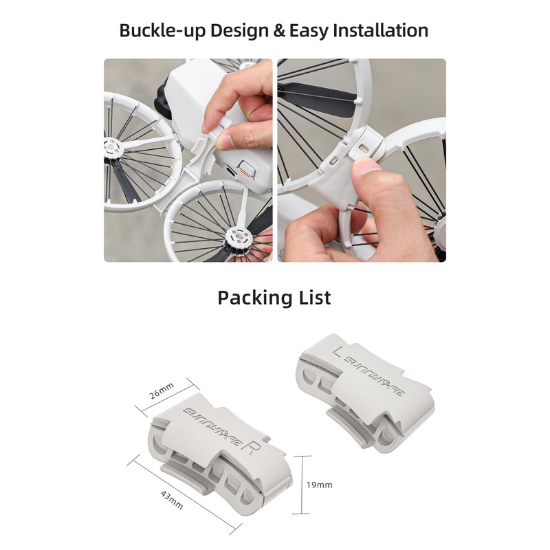 YUULNMOP Anti-Vibration Fixed Arm Lock for DJI FLIP Drone,Quick Release