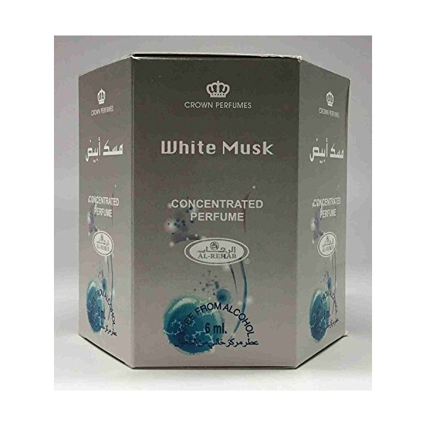 White Musk - 6ml (.2oz) Roll-on Perfume Oil by AlRehab (Box of 6)