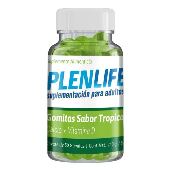 Plenlife Gomitas Calcio + Vit. D 50 Pzs. Plenlife Sabor