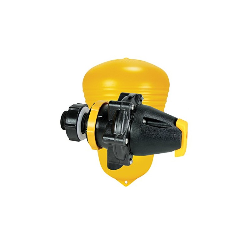 Jobe Valves Megaflow Valve with DLT, 1.25", Yellow/Black