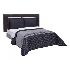 Elefantito Hogar Edredon Matrimonial Ligero Juego De Sabanas Zen Negro Gris