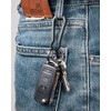 FEGVE Titanium Carabiner Keychain Clip, Small Key Holder Clip, Anti-Lost