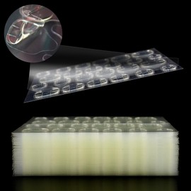 SIUSIO 840 PCS Thin Breathable Nail Adhesive Tabs False Nail Tips 35 Sheets Super Sticky Double Sided Jelly Adhesive Tabs Nail Glue for Manicure Fake Nail-12 Sizes
