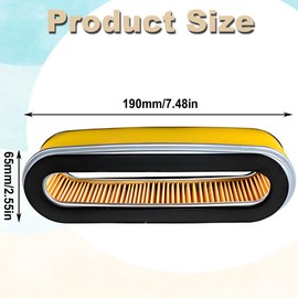 Qiuwanzia 17210-ZE6-505 Air Filter for GV150 GV150K1 GV200 GXV120 GVX1210 engine HR194 HR195 HR214 HR215 HRA214 HRA215 HRC215 HR21 Lawn Mower HP400K3 Power Carrier Replace 17210-ZE6-003