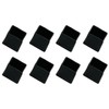 METALLIXITY 8PCS Square Rubber Chair Leg End Covers (20mm x