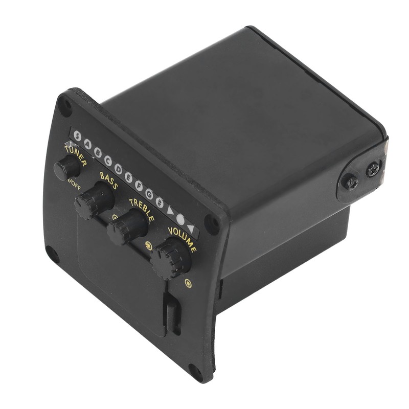 EQ01 Acoustic Guitar Tuner 2 Band EQ Black Guitar Tuner