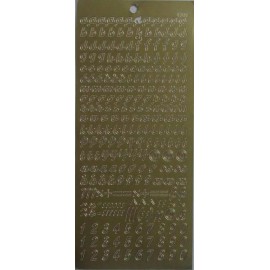 Kelly's Stickers Outline Sticker - Alphabet a-z Lower Case - 1.1075 gl/gl