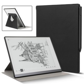 Ex-Writing Case for Remarkable 2 Tablet 10.3", Full Protection Design, Exceptionally Textured Premium UP Leather, Book Folio Design, Lightweight and Minimalistic.(Black)
