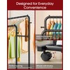 Sakugi Clothes Rack - Double Rods Clothing Rack with Mesh