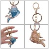 AIBEARTY Crystal Rhinestone Fish Keychain Pretty Cute Marine Animal Goldfish