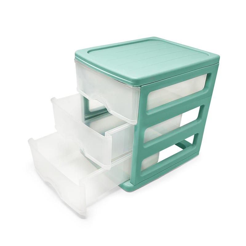 Plastic Desktop Storage Unit with Drawers, Stationary Arts Drawer Desktop
