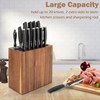RedCall Acacia Wood Knife Holder Block,Large Universal Knife Block without