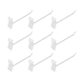 Fdit Slatwall Hooks, Slatwall Panel Hooks Slotted Plate Single Wire Retail Display Metal Slat Wall Garage Storage Tool Organizer