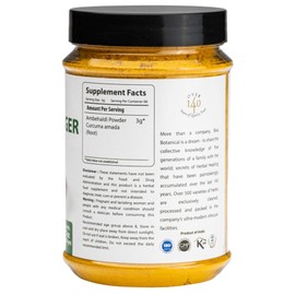 bixa BOTANICAL Mango Ginger Root Powder | Curcuma Amada | Ambehaldi ǀ Ayurvedic Herbal Supplement | 200 Grams / 7 OZ | Gluten Free, Non-GMO, Steam Treated, Vegan, 100% Pure.